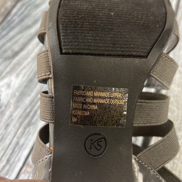 KAREN (KS) SCOTT NEEMA Gray Womens Beaded Strapped Shoe 6M - Picture 9 of 9